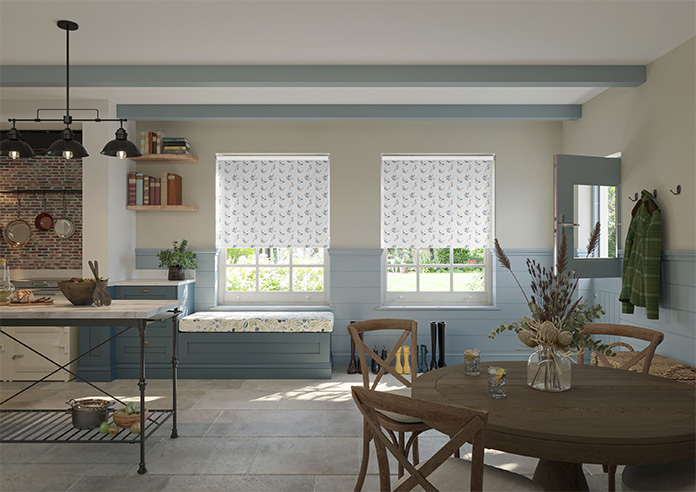Bluebirds, Light Blue - Twist&Fit Roller Blind - Image 8